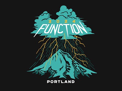 Function PDX Tour Shirts beer illustration lettering lightning oregon portland shirt