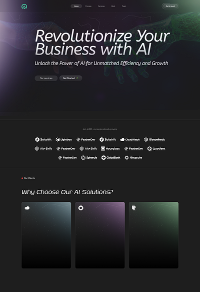 AIDROP - AI WEBSITE LANDING PAGE ai website graphic design landing page design ui ux