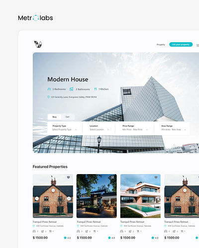 Homify - A Real Estate Portal portal realestate ui ui ux ux web design