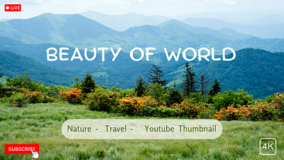 Travel thumbnail sample adobe art branding canva design digital art graphic design social media design video viral web youtube youtube thumbnail