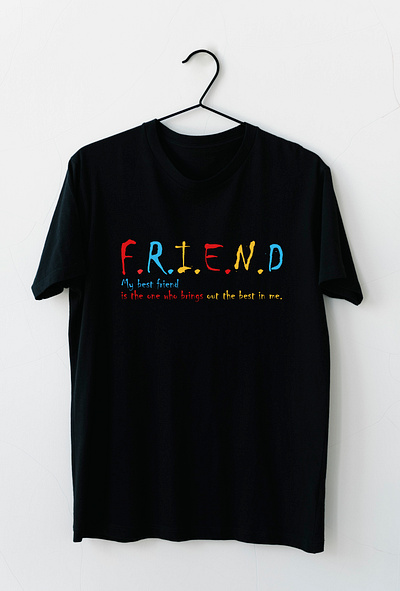 Friend T-shirt Design | Friend Shirt Design | Friend adobe branding design friend graphic design graphics illustration logo shirt design t shirt t shirt design vector