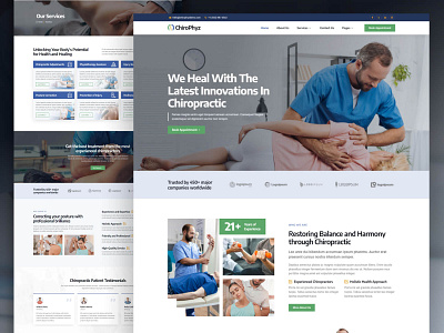 ChiroPhyz - WebDesign for Chiropractic & Physiotherapy bone chiropractic chiropractor clean clinic doctor elementor health healthcare medical medical center modern orthopedy physiotherapy rehabilitation spine template kit therapy website design wordpress