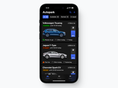 Car rental admin panel admin app apple b2b car design figma ios mobile panel rent rental ui ux