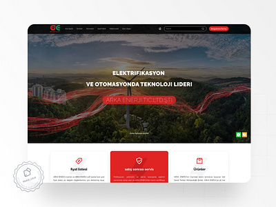 Landing page Arka Enerji -Turkish figma home page landing design landing page turkish design ui uidesign ux design web design