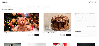 IGiftit - AI based Ecommerce Gifting Website