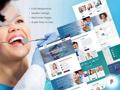 Orange Dental Braces branding design dental clinic health care medical mordern design responsive ui design uiux design web development website design