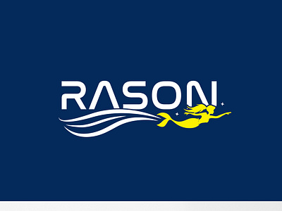 RASON - Custom Logo Design branding creative cutom graphic design logo logo design professional rason swimming water fish