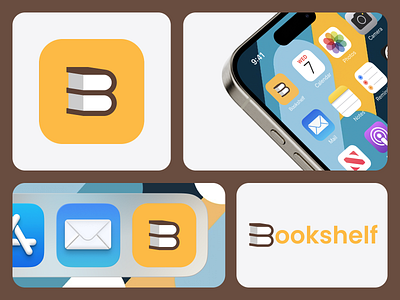 App Icon for a book reading app 005 app icon app icon mockup book reading app bookshelf dailyui design icon logo ui