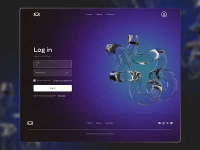 Log In Form | Design Concept 3d concept design designconcept figma form input login loginform ui ux web webconcept webdesign