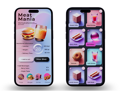 Meat Maina: Order Page Revamp aesthetic design app redesign beepsuperchallenge clean layout figma food delivery app minimalist layout modern design ui uiux design user centric design visual design