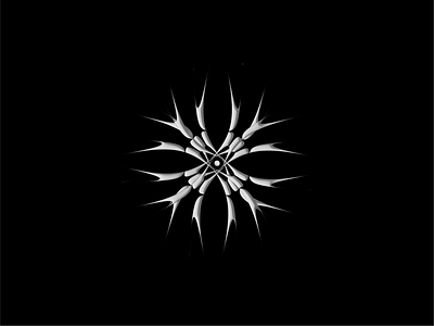 Spinal Mandala 3dart abstractdesign acidgraphics boneart darkart digitalart gothicart graphicdesign visualart