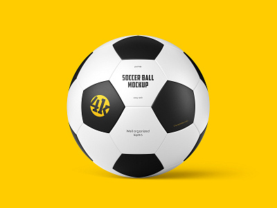 Soccer Ball ball champion equipment fifa football football ball game leather logo mockup mockups soccer soccer ball sport sports gear team uefa world cup