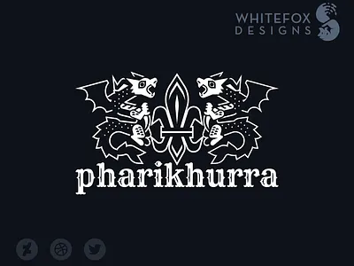 pharikhurra branding crest design dragon graphic design logo vector