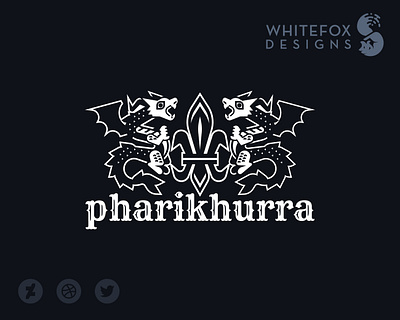 pharikhurra branding crest design dragon graphic design logo vector