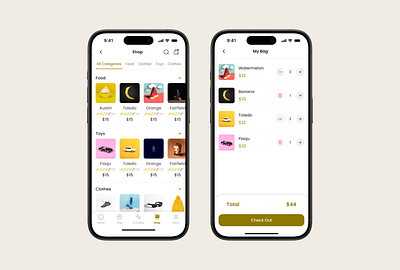 E-Commerce App ecommerce my cart product design ui ux