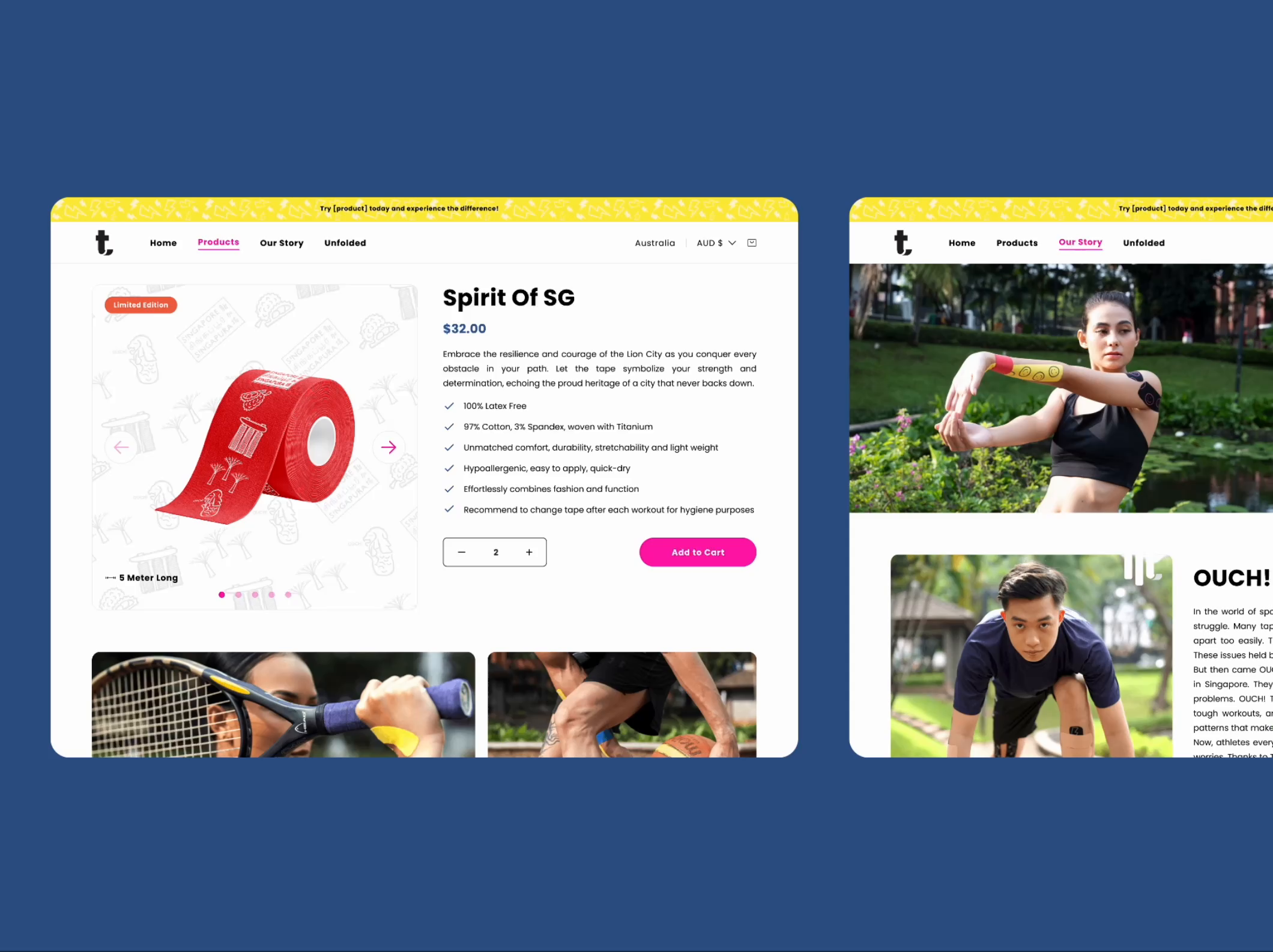 Example of Commerce Website Design