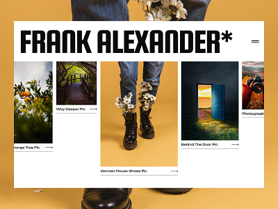 Photographer Portfolio Website branding fashion gallery modern landing page modern template photo template photographer landing page photographer portfolio photography website ui uiux uxui web template webdesign