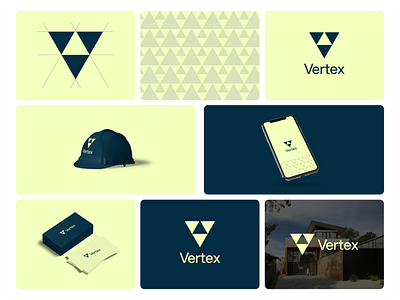 Vertex - Logo Concept architecture brand identity branding building construction construction logo engineering house house logo icon identity interior design logo interiordesign logo logo design logotype real estate logo typography vector visual design