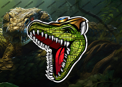 ALLIGATOR EMOTE COMMISSION 3d animation branding graphic design logo motion graphics ui