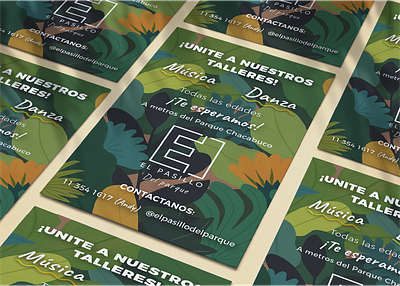 El Pasillo del Parque - Flyer + Social media templates branding design facebook flyer identity instagram social media