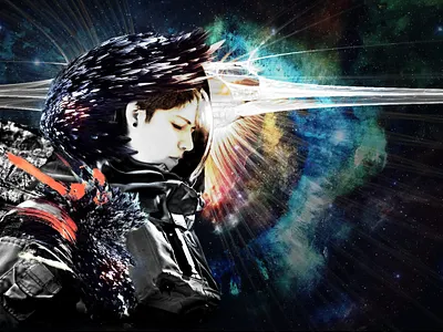 Self portrait (2014) collage digital illustration