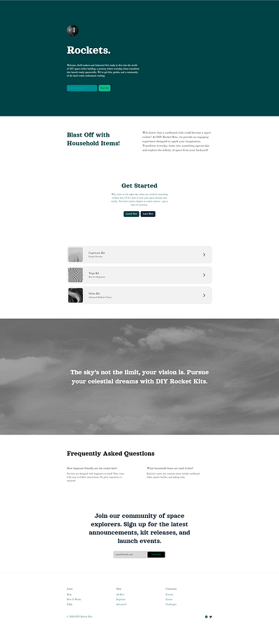 DIY Space Rocket Kits branding design dribbble graphic design illustration logo photography ui web webdesign