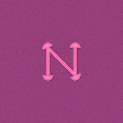 N 36 day 36 days of art 36 days of work 3d artwork candy colors comic concept design graphic design logo n new pink poster purple space type typography