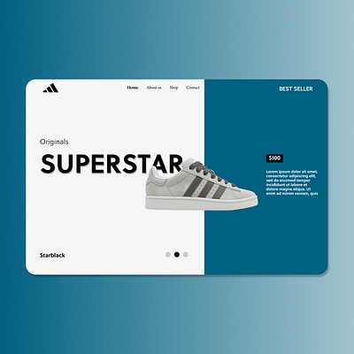 Shoes Store Hero Section e commerce ecommerce hero section landing page shoe store shoes store ui web design webdesign website website design