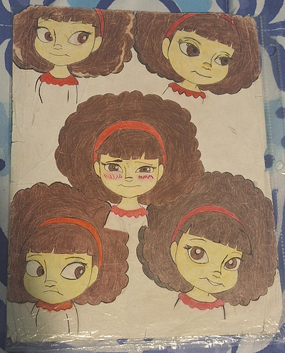 Chelsea Facial Expressions character design drawing illustration