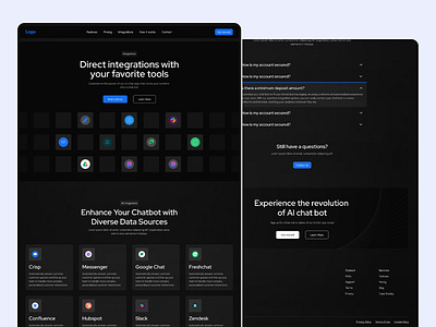 AI Chatbot Website ai ai bot chatapp chatbot clean desin landing page minimal design saas trendy design ui ui design user interface design ux design web design