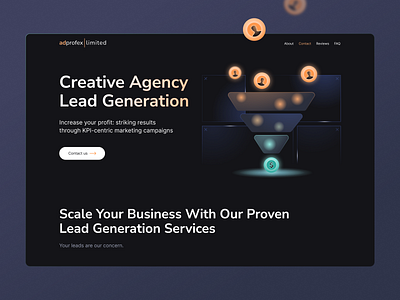 Lead Generation Agency Landing page landing page web design