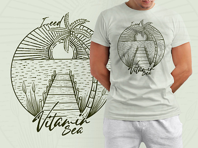 I need vitamin sea beach adventure t shirt design journey