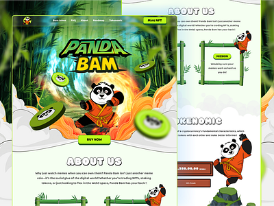 Panda- Meme Coin Landing Page donky pepe crypto meme design meme meme coin meme coin agency meme coin design meme coin development meme coin landing page meme coin pepe meme coin trump meme coin website meme token meme token website memes pepe meme coin trump trump dog virtual reality веб дизайн