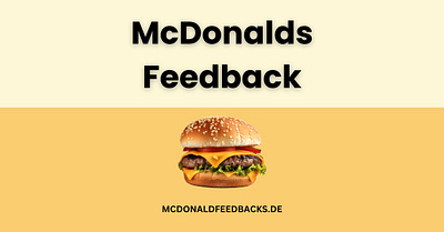 McDonalds Feedback mcdonalds