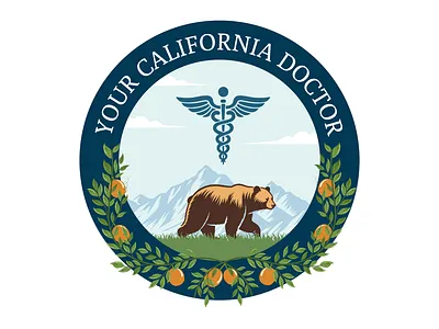 Your California Doctor branding graphic design illustration logo