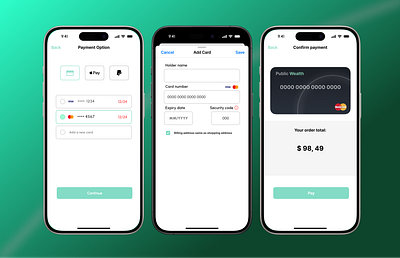 Payment Flow UI Design appdesign cleandesign dribbble figma interactiondesign minimaldesign mobileappdesign mobileux paymentui productdesign ui uidesign userinterface ux visualdesign