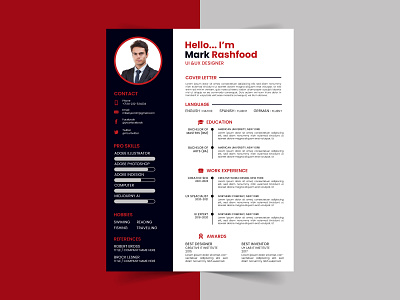 Corporate Professional Resume Design Template brand brand design branding clean company corporate creative cv design elegant graphic design job minimal professional resume template