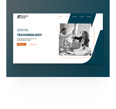 Parasend Studio | Landing Page prototype ui uidesign uiux web design