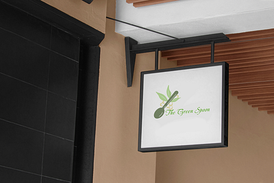 A logo of a organic cafe. branding graphic design logo