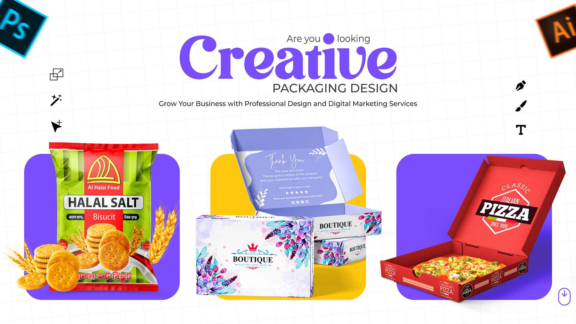 Best Graphic Designer Expert of All Time | Mursalin Rahamn design facebook ads graphic design illustration logo packaging pizza box design vector wordpress