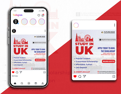 Study in UK. Social Media Ad Design ad campaign design ad design ad post design banner ad banner design branding facebook ad design flyer design post design social media ad social media post student consultancy study agency study in uk study uk study uk post design