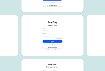 EazyPeezy - Login & Sign up. design login login design login sign up login sign up design login sign up ui ux sign up sign up ui ux ui ux