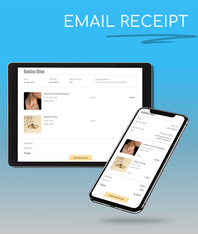 Email Receipt design email receipt figma responsive ui ux