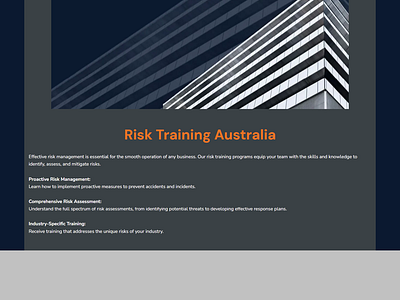 WHS Training Australia Website Design website design