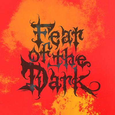 Fear of the DARK dark fantasy games illustration komorowski logotype magic metal rpg typography