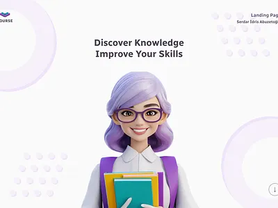 COURSE | Landing Page concept design course design education figma ui ux website design