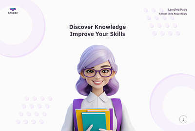 COURSE | Landing Page concept design course design education figma ui ux website design