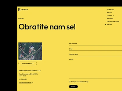 Emendor website pt.3 construction design engineering flat interface layout typography ui ux web website