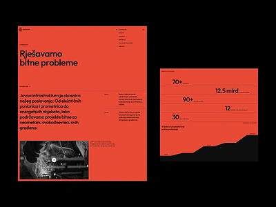 Emendor website pt.4 construction data design engineering flat interface layout typography ui ux