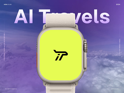 AiTravel - Mobile App | Watch Animation | Orbix Studio adventure ai animation app app interfaces apple watch core app dashboard dark mode flight booking landing page live location orbix studio saas smartwatch ticket travel ui user interface vacation voice ai